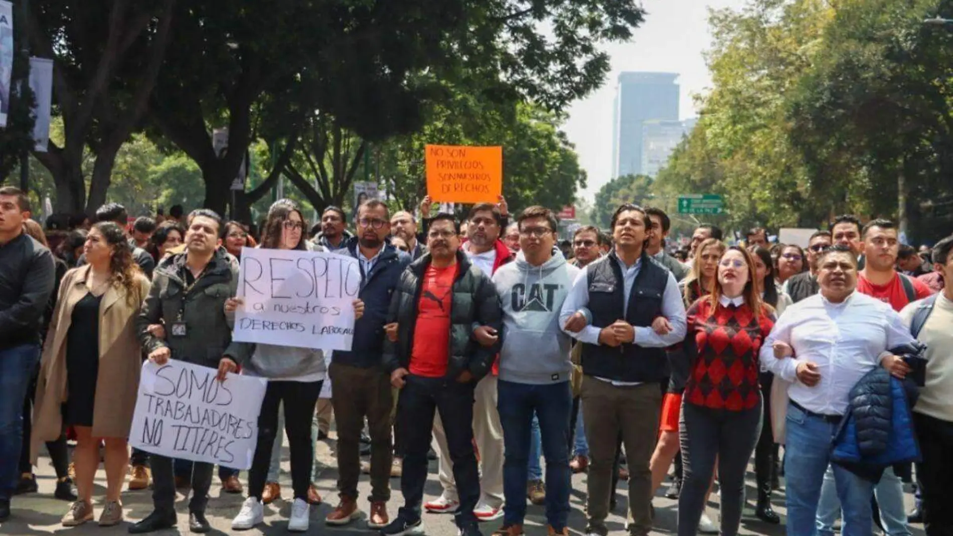 Protestas de trabajadores del Poder Judicial de la Federacion